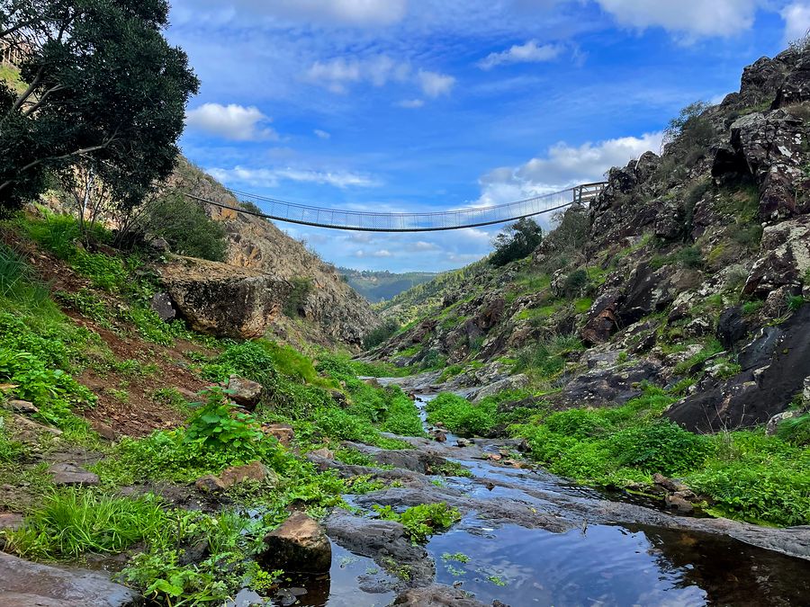 Hängebrücke Barranco do Demo, Serra de Monchique, Algarve